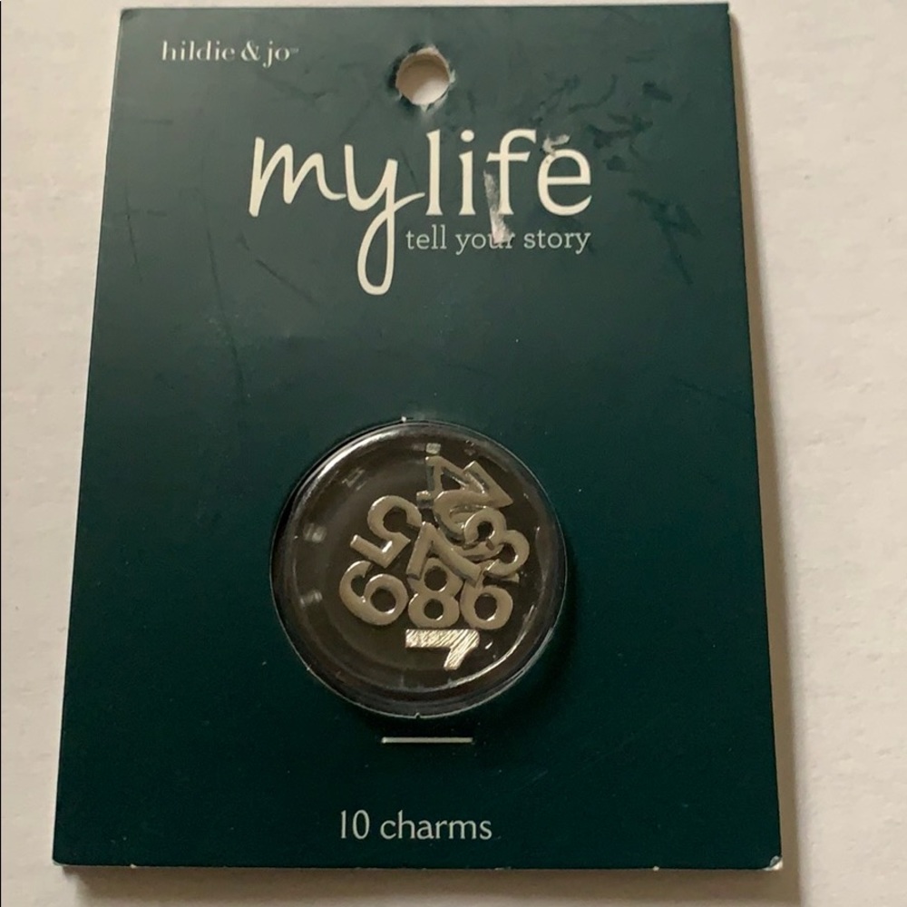 3/$10 NWT locket charms numbers - Picture 2 of 3